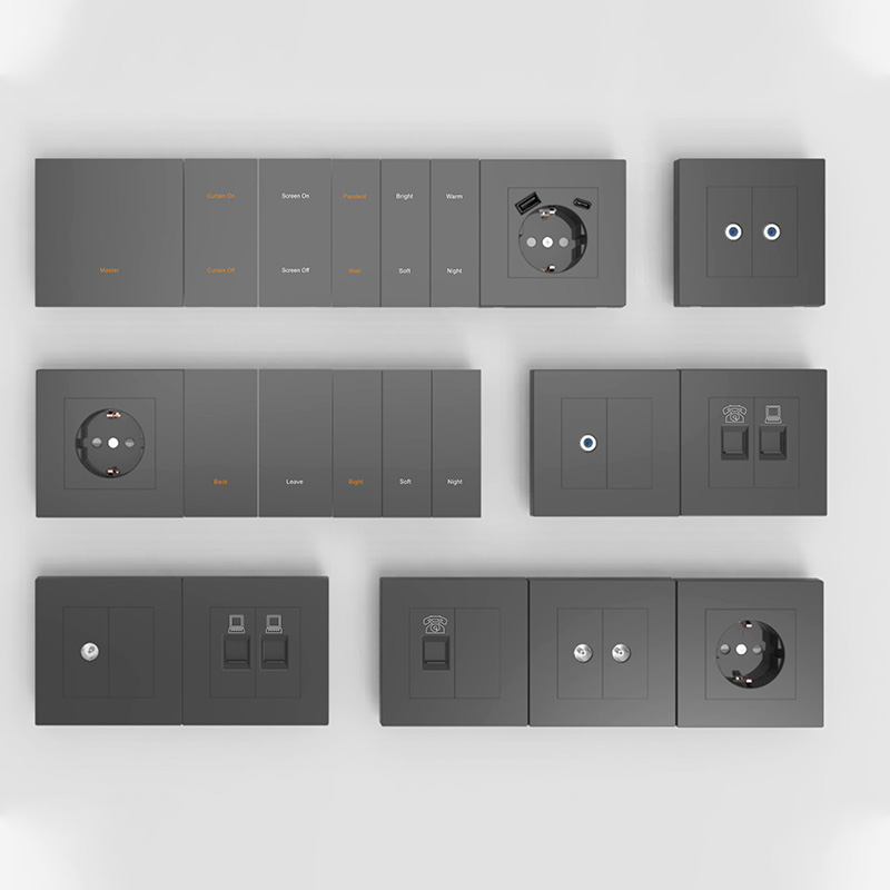 EU smart switch and schuko socket