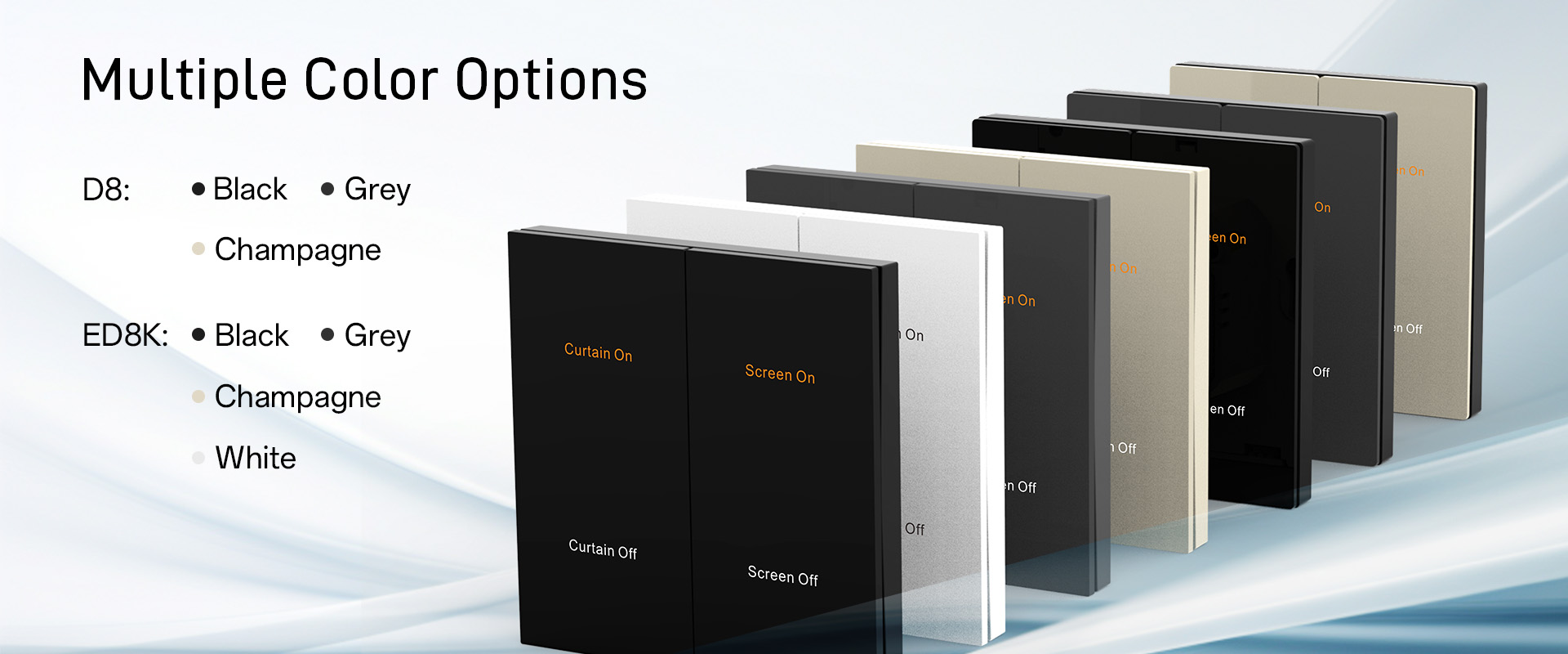 smart switch with multiple color