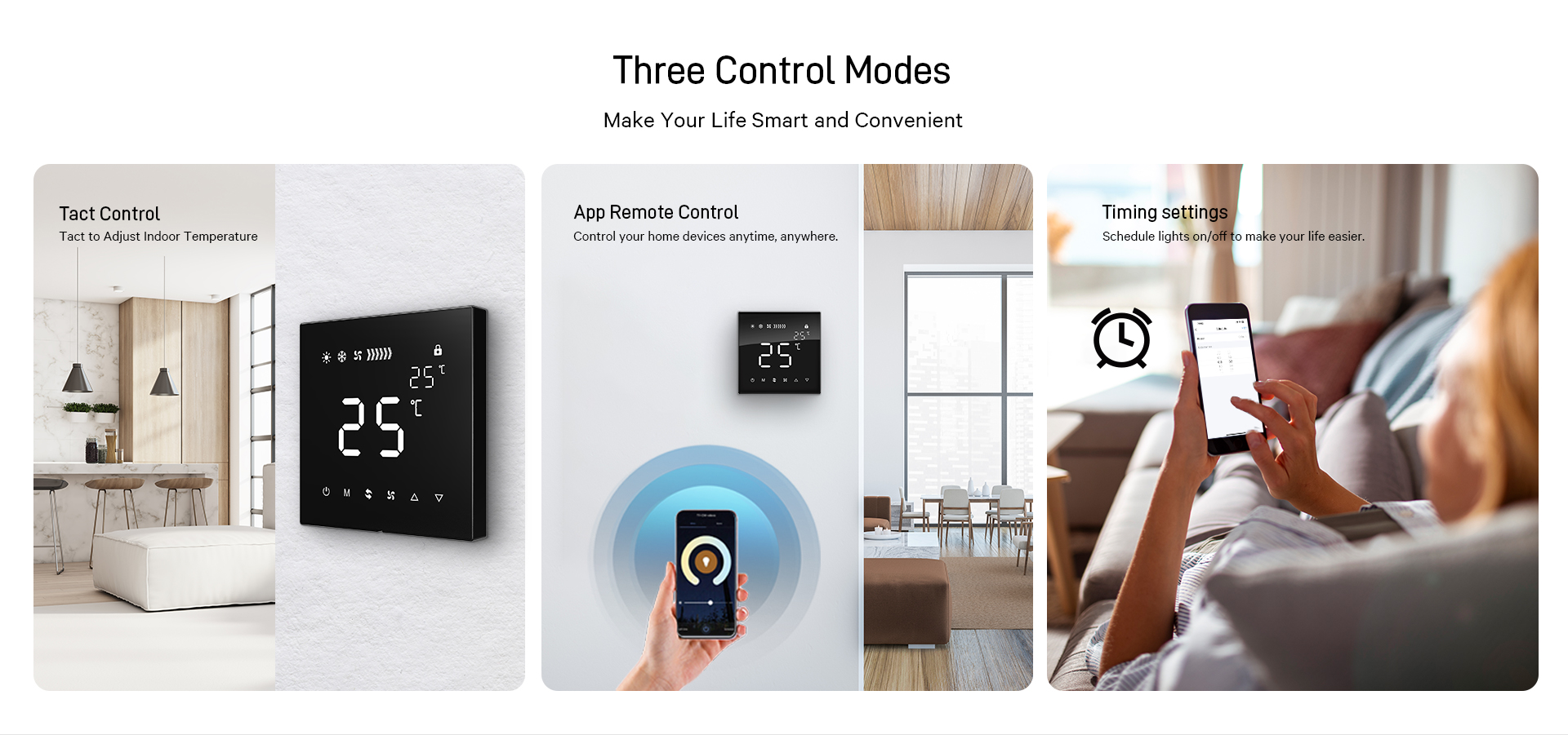 smart thermostat with app and voice control